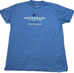 Universal Studios Hollywood Official Embroidered Graphic T Shirt XL Gray