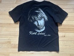 Vintage 90s Kurt Cobain Memorial The Roxx Black T Shirt Single Stitch Size L
