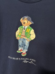 Polo Ralph Lauren Classic Fit Polo Bear Varsity T-Shirt Navy Sz Large H5