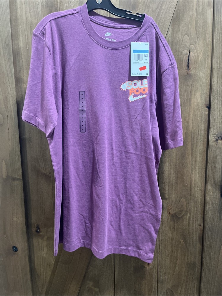 NWT Nike Sole Food T-Shirt With Burger Shoe Retail $35