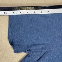 Travis Mathew Mens S Short Sleeve T Shirt Round Neck Chest Pocket Blue Stretch