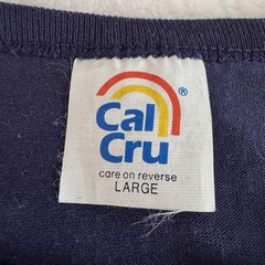 VTG 80s Cal Cru Chinese Checkers Board Game Muscle Crop T Shirt Tank Top Large