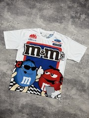 Vintage Y2K M&M’s Men’s T-Shirt Racing Tee Big Logo Rare Hype Streetwear