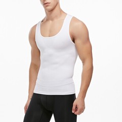 Mens Belly Compression Vest T Shirt Slimming Body Shaper Shapewear Tank Top