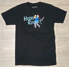 Matte Grey T-Shirt Mens Size Small Black Hozel Rocket Golf Shirt Hais Of Grey