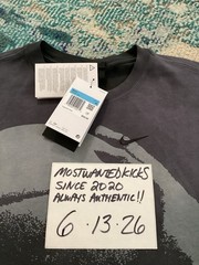 NWT Nike Air Jordan Shooting Graphic Anthracite Loose Fit T-Shirt Men’s Sz M