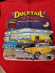 Ducktail Run Hot Rod Car Show Gas City Indiana Men XL & L/G T-Shirts (6 total)
