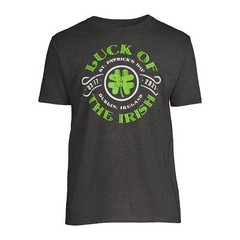 Way to Celebrate Men’s Luck of the Irish St. Patrick’s Day T-Shirt (Small)