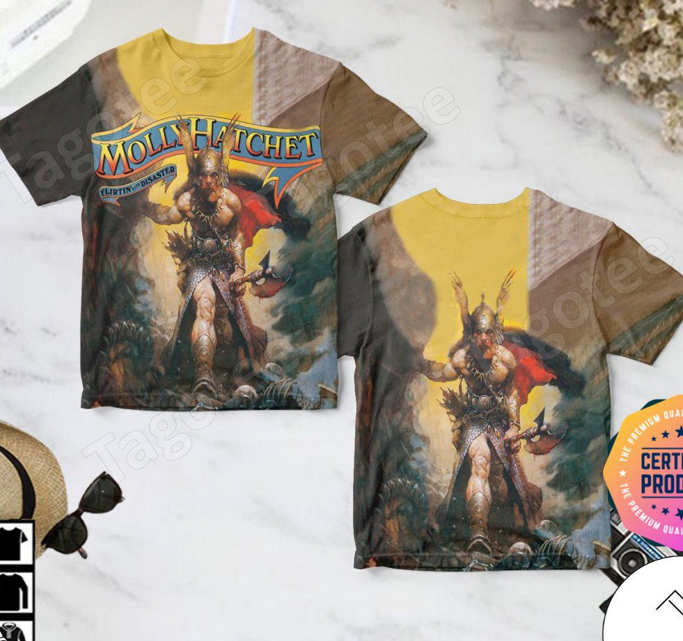 Trend Molly Hatchet Flirtin’ With Disaster Album 3D T-shirt S to 5XL BA600