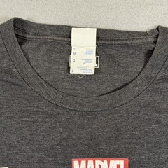 Marvel T-Shirt Men’s L Gray Avergers Endgame Logo Spellout Movie Promo