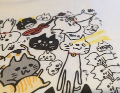 B-side Label Japan Cat Gathering Meow Meow T-Shirt Men’s Size Large – NWT