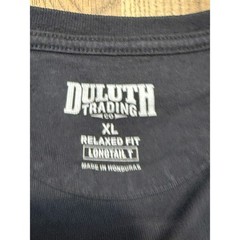 Duluth Trading Co Pocket T-Shirt Mens XL Black Adult Longtail Relaxed Fit