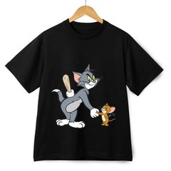 Tom And Jerry Classic Cartoon Graphic Tee Funny Retro Streetwear Unisex Cotton T