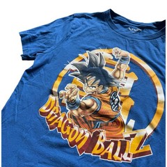 Dragon Ball Z Goku Graphic T Shirt Blue Kids Large Anime Manga Old Navy DBZ