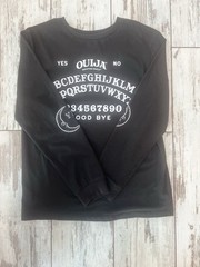 Black Ouija Board Graphic T-Shirt – Youth Size 10/12 – Mystifying Oracle Design