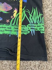 Vintage 80s 90s Panama Jack Coral Reef Fish Neon Single Stitch USA OSFA Shirt