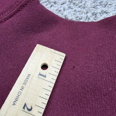 Aphex Twin Hoodie Vintage 90s Russell Athletic Made In USA Burgandy