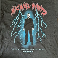 Halloween 2 II Michael Myers T-Shirt Size M Black Mad Engine Horror Movie Tee