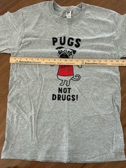 DARE “Drugs Not Pugs” T-Shirt Various Sizes New Old Stock Drug Education Vintage