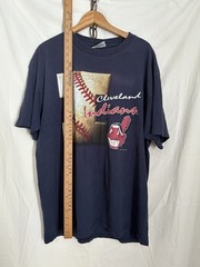 Vtg Lee Sport Nutmeg 1996 Cleveland Indians Caricature Graphic T Shirt XL