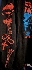 Fright Night Movie Shirt XL AOP🌙 WELCOME TO FRIGHT NIGHT🦇 Cult Horror 🏡 RARE