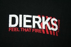 DIERKS BENTLEY 2009 Feel That Fire Concert Tour CREW ONLY T-SHIRT L Country