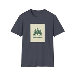 Pine Forest Illustration T-Shirt | Retro Wilderness Wanderer
