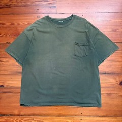 Vintage Gradient Sun Faded Pocket T-Shirt Men’s Size XL Green WIP Work Worn