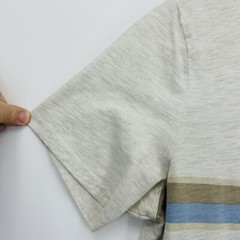 The Normal Brand Shirt SMALL Blue Grey Heathered Pocket Short Sleeve w/Pocket