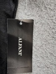Alfani Men T Shirt L Black Henley Neck Short Sleeve Stretch Pullover Casual Tee
