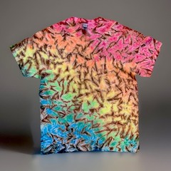 *New* 3XL & 4XL Handmade Tie Dye, Autumn Spectrum Cocoa, Crew or V-Neck