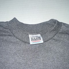 Pro Club Heavyweight Gray Solid Crew Neck Short Sleeve Knit T-Shirt Men’s M