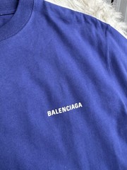 Balenciaga Logo Tshirt Marine Blue | Size XS / XSmall | Normal fit RRP £550