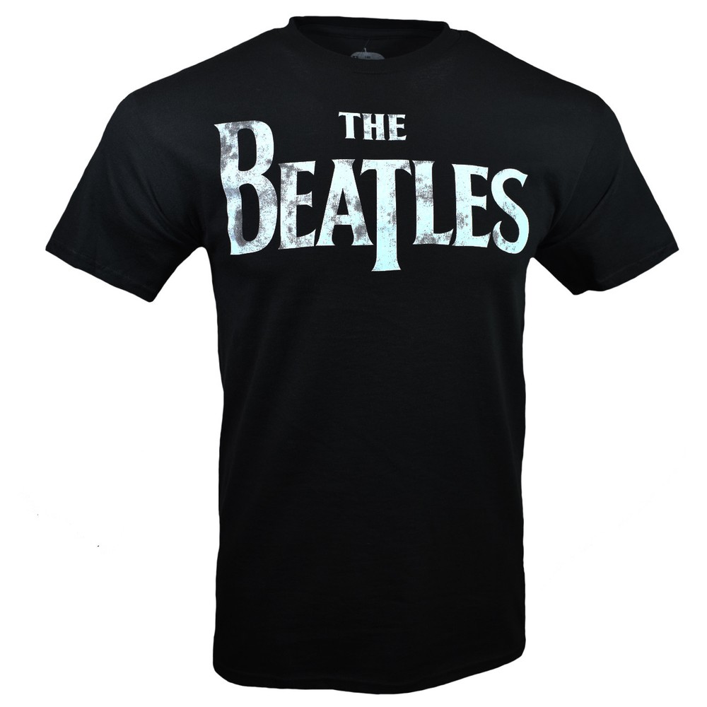 THE BEATLES Mens Tee T Shirt Black, John Lennon Rock Band Black Music NEW