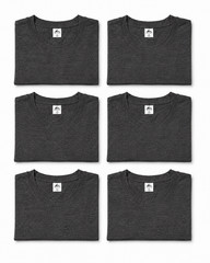 Men’s 6 Pack 100% Cotton Slim Fit Crew Neck T-Shirts