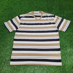 Vintage Y2K Ralph-Lauren Stripes Shirt 2XL 25×32 Brown White