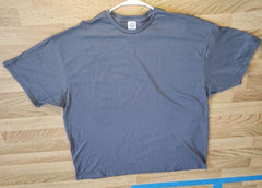 6 Delta Pro Weight T Shirts 3XL Charcoal Blank Lot Bulk Wholesale New