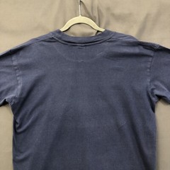 Kenya Africa T-Shirt Vintage Wasini Mens Medium Blue Texprint Short Sleeve Tee
