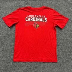 Captivating T-Shirt Mens Size M Red Louisville Cardinals NCAA Graphic Fan Gear