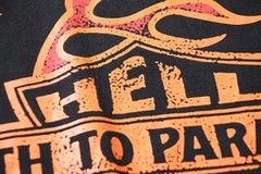 NEW Hell Studios star t-shirt men new Tee Rotten Side Face Logo Wash T-shirt