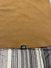 One Bone Bullet Men’s 7XL Brown Short Sleeve Shirt, Wrinkle-Free, Waffle Tee