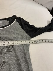 Sauce Hockey Shirt S Gray 1/2 Sleeve Poly Cotton Rayon Made USA YGI O2-331
