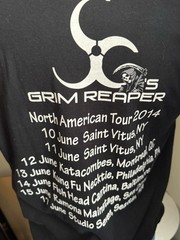 Steve Grimmett’s Grim Reaper Concert TShirt Band Tee 2014 Gildan L