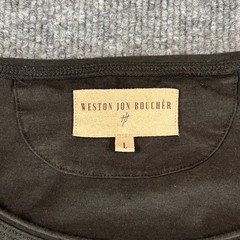 Weston Jon Boucher Shirt Mens Large Brown Tee Lightweight Stretch Solid Luxury