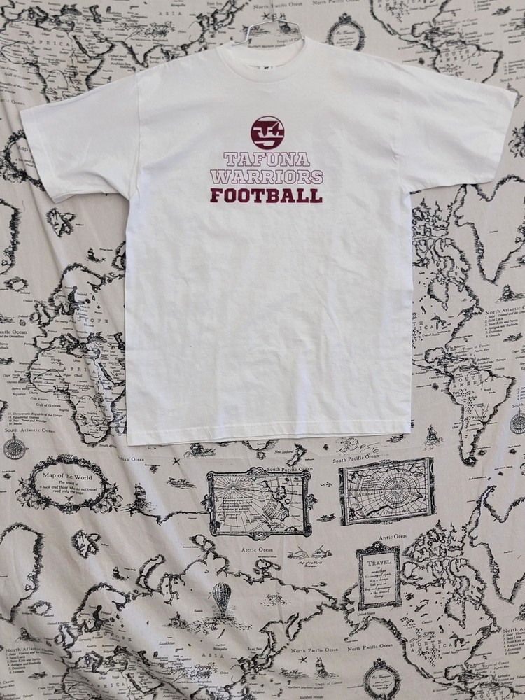 SUNA Platinum Tafuna Warriors Football T-Shirt Junior Varsity Roster 2023 L