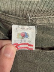 Vintage Fruit Of The Loom Shirt Mens Large Green Bluegrass On The River Tee
