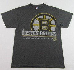 Majestic BOSTON BRUINS National Hockey League Team Logo T Shirt Size M (NWOT)