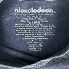 Nickelodeon Men SpongeBob Long Sleeve Shirt XS Black Yellow Acid Wash Streetwear