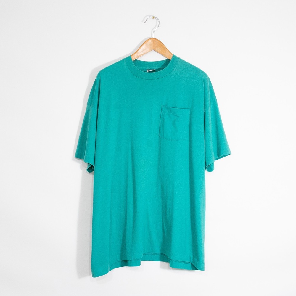 Vintage 90s BVD Blank Pocket T Shirt Mens 3XL – Single Stitch Distressed USA