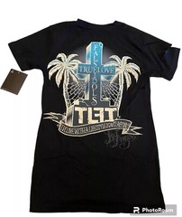 True Love & False Idols T-Shirt Mens Black Small TLFI Breakwater Shirt New